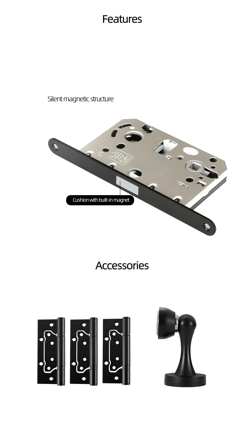 Temax X001 Flush Lock Zinc Alloy Lock Core Sliding Door Lock 17 Temax X001 Flush Lock Zinc Alloy Lock Core Sliding Door Lock 17